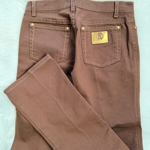 Vintage Roberto Cavalli brown jeans sz40